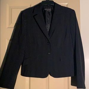 Antonio Melani 2 button Black Suit w/ short Blazer